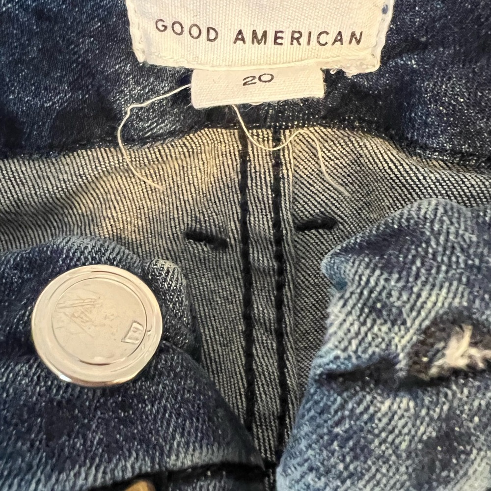Size 20 Good American Raw Hem Jeans